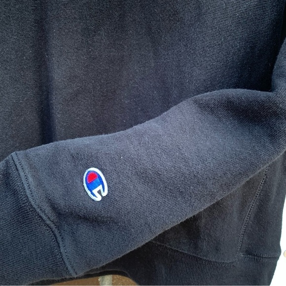 Vintage Champion Embroidered Logo Crewneck Sweatshirt Reverse Weave Size Large - Picture 8 of 8